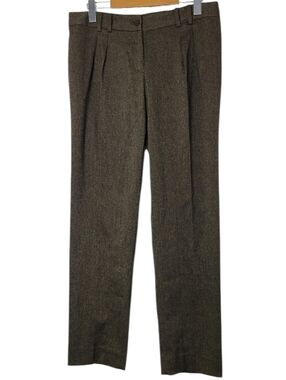 Michael Michael Kors Bronze Straight Leg Pleated Pants Women’s Sz 6 Workwear